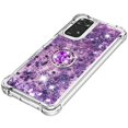 thumbnail image 5 of Funda para Xiaomi Redmi Note 11 4G/Note 11S 4G con Brillo Líquido Flotante, Purpurina, Parachoques y Anillo Giratorio Soporte, 5 of 5