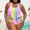 Pink, variant on Honeeladyy Plus Size Tankini Swimsuits for Women Two Piece Tank Top with Boyshorts Bathing Suits Pink XXL