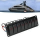 thumbnail image 4 of Armox Marine Boat Rocker Switch, RV Boat Yacht Combination Panel de Interruptor de 8 Posiciones Partes de Repuesto de Yates de Bote Rojo, 4 of 7