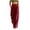 Wine, variant on Vivianyo HD Women's Fall High Waist Wide Leg Cargo Pants, Back Elastic Waist Drawstring Solid Long Work Trousers with Side Flap Pocket for Women, Women's Black, Sizes S-2XL