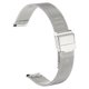 thumbnail image 1 of Correa de reloj de malla de acero inoxidable Uxcell de 15 mm, liberación rápida, correa de reloj metálica ajustable para hombres y mujeres, plateada, 1 of 7