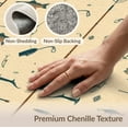 thumbnail image 6 of ODIKA 4'x6' Washable Area Rug Stain Resistant, Low Pile, Easy Care Hooked Fishing Sportsman Novelty Vintage Compass Lure Tackle for Dorm Room, Small Living, 6 of 7