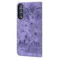 thumbnail image 3 of TECH CIRCLE For Samsung Galaxy Z Fold 3 Wallet Case,PU Leather Embossed Flower Folding Folio Case Cards Holder Anti-Scratch Shockproof Protective Bumper Cover For Samsung Galaxy Z Fold 3 2021,Purple, 3 of 5