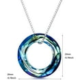 thumbnail image 4 of ICTPTOSL Mother's Day Gifts for Women, 925 Sterling Silver Circle Necklace with Austrian Crystal, Jewelry Gifts for Women Mother Wife, 4 of 6