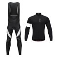 thumbnail image 1 of Conjunto de maillot de manga para ciclismo con pechera para múltiples deportes, actividades al aire libre en invierno, térmica cálida y transpir Bnca m Baoblaze Conjunto de pantalones con peto de maillot de ciclismo, 1 of 8