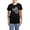 With Blue Strpe Pant, variant on CafePress - Happy New Year Women's Dark Pajamas - Women's Short Sleeve Print T-Shirt and Pants Dark Cotton Pajama Set