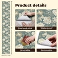 thumbnail image 5 of Peel and Stick Wallpaper Vintage Floral Cream Chrysanthemums Leaves Blue Wall Mural 17.7in x 9.8ft Self Adhesive Removable Wall Paper Renter Friendly Wallpaper for Girl Bedroom Nursery Livingroom, 5 of 8