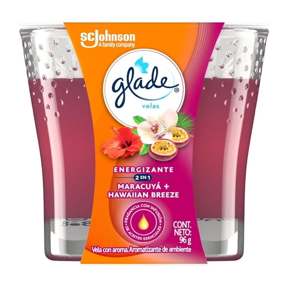 Vela Aromatizante Glade Hawaiian Maracuyá 96 g