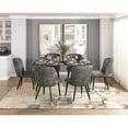 thumbnail image 6 of Velvet Upholstery - Clean Lines Design - Dining Room / Elegant Chairs for Casual Dining, 6 of 6