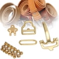thumbnail image 4 of Hebilla de cinturón de latón puro, protección del medio ambiente, juego de hebillas en forma de D para accesorios de cinturón de cintura., 4 of 12