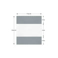 thumbnail image 2 of COVERS&ALL Outdoor Clear Panel Curtain, 18 Oz Tarp Tuff Waterproof & UV Resistant Material with Rustproof Grommets, Multi-Purpose Ideal for Outdoors/Indoors (8' H x 7' W feet, Grey), 2 of 7
