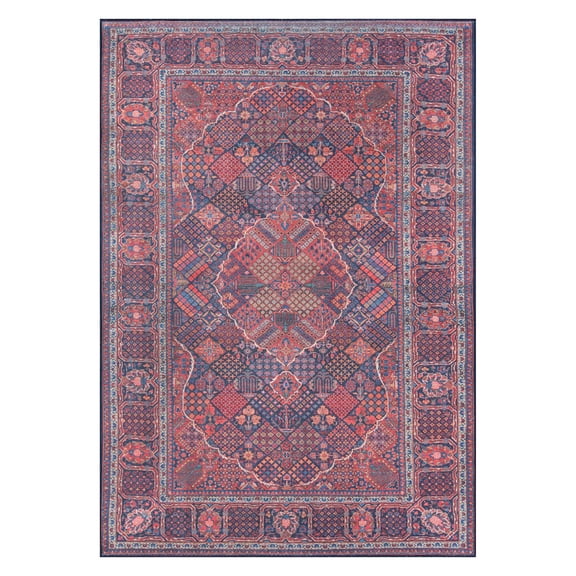 Momeni Afshar Polyester Machine Made Navy Area Rug 3' X 5'