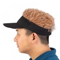 thumbnail image 7 of Jolly Adjustable Breathable Outdoor Sports Fake Flair Hair Sun Visor Hat, 7 of 7