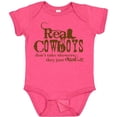 thumbnail image 3 of Inktastic Real Cowboys Boys or Girls Baby Bodysuit, 3 of 5