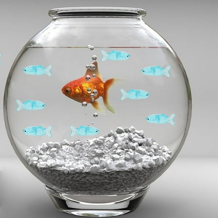 PAMINGONO Tiny Miniature Whales Sky-Blue Resin 10Pcs 1.1X0.5X0.3In