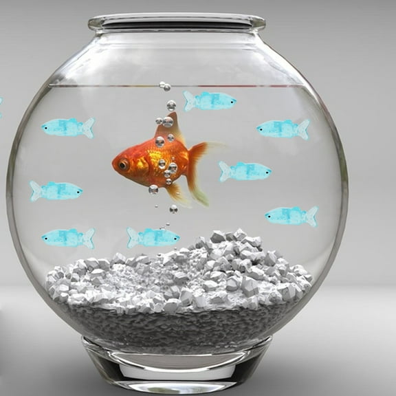 PAMINGONO Tiny Miniature Whales Sky-Blue Resin 10Pcs 1.1X0.5X0.3In