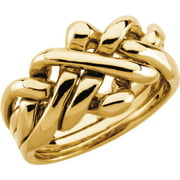 14K Yellow Gold Wedding Band Ring Size 10