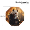 thumbnail image 3 of Pofeuu Maple Forest Panda Print Leather Coasters Set of 6, Round Cups Mugs Mat Pad for Home Kitchen Heat Resistant Drink Coasters,Octagon, 3 of 7