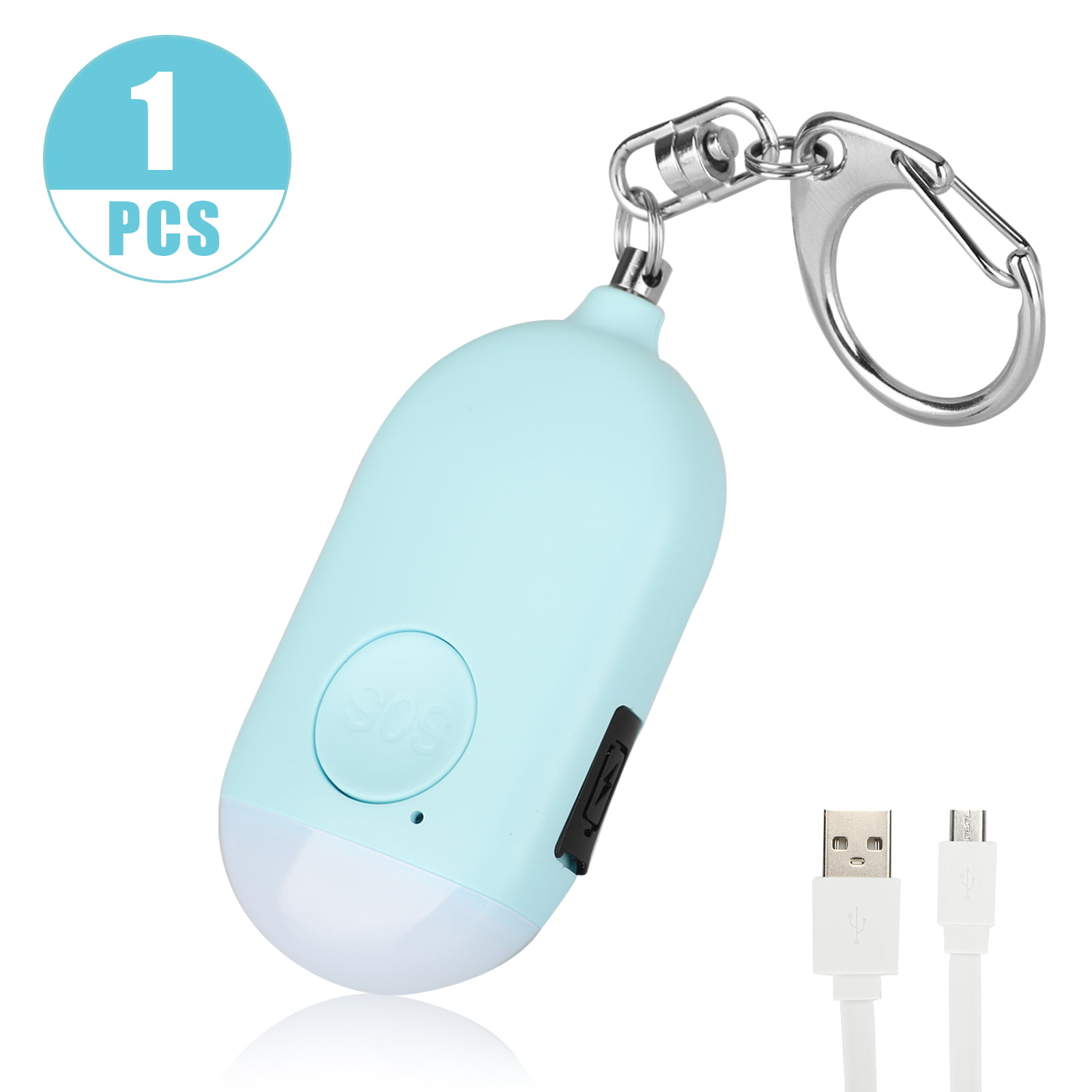 Emergency Personal Alarm for Women Men Children Elderly Security Sound Whistle Safety Siren Safe Sound Personal Alarm 140DB Self-Defense Electronic Device Alarm Keychain with LED Light 4 Packs