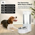 thumbnail image 4 of RIZZARI White 9L Automatic Pet Water Dispenser -  Stainless Steel Gravity Pet Feeder for Dogs and Cats Large Capacity, 4 of 6