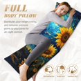 thumbnail image 3 of Yiaed Body Pillow Cover, Ultra Soft Microfiber Pillowcases, Breathable Long Pillow Case, Envelope Closure-Vintage Starry Sky Sunflower (20x54 inch)（Pillow core not included）, 3 of 5