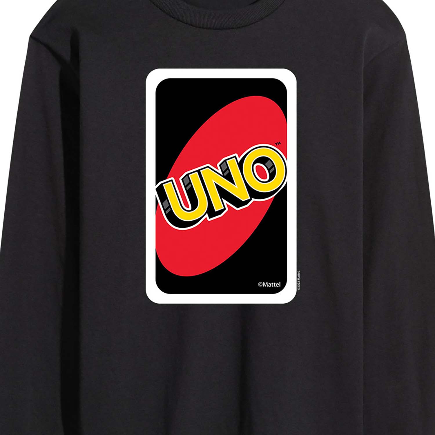 UNO Card Back - Men's Long Sleeve T-Shirt