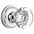 thumbnail image 1 of Nostalgic Warehouse Rosace Classique avec Pommeau Rond en Cristal Clair, Passage - 2.75", Chromé Brillant, 1 of 1