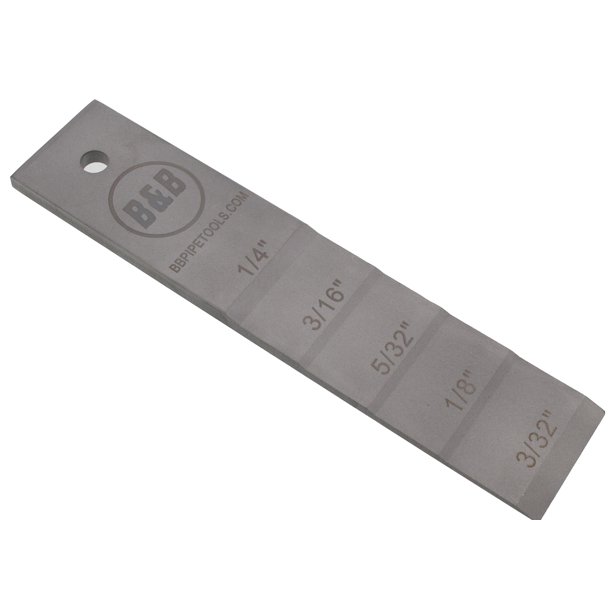 B&B Pipe 2132 Stepped Pipe Wedge (Large) 13/4" Width x 8" Length for