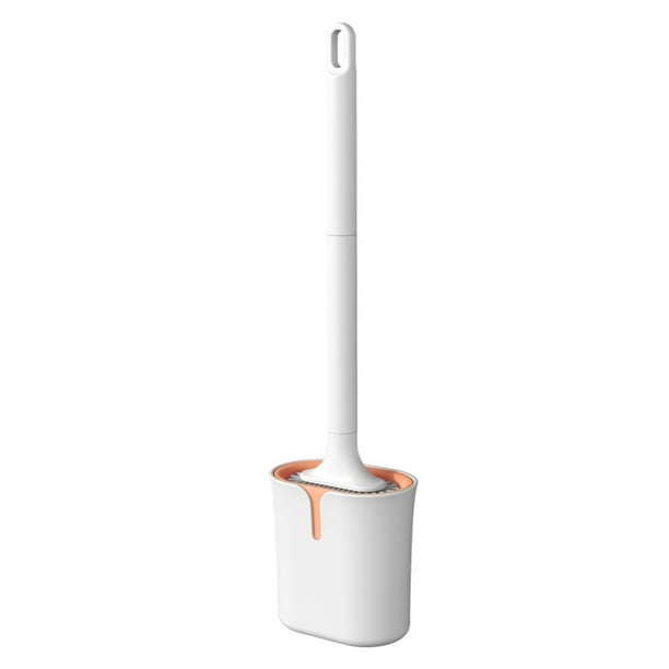 Yhmxh Decoración del baño Cepillo de inodoro con soporte, juego de cepillo de inodoro para baño, cepillo de limpieza para inodoro Organizadores y almacenamiento de baño Accesorios de baño