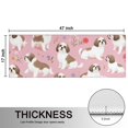 thumbnail image 5 of Kitchen Rugs Sets Of 2,Shih Tzu Dogs and Pioneer Flower Anti Fatigue Kitchen Mat Rugs Non Slip Washable,Decorative Kitchen Floor Mats for Kitchen,Sink,Laundry,17"X47", 5 of 5