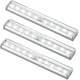 thumbnail image 1 of Paquete de 3 luces con sensor de movimiento magnético, recargables por USB y mejoradas, con 10 LED, 1 of 4