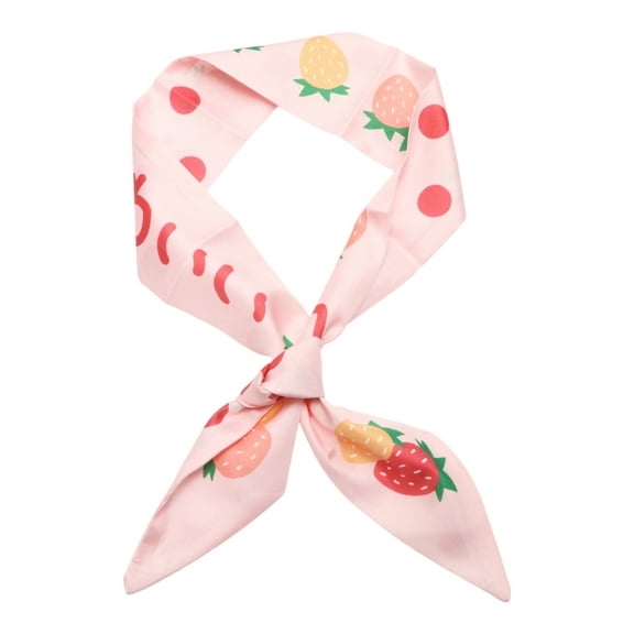 Unique Bargains 1 Pc Headband Strawberry Long Ribbon Hairband for Women Pink