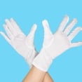 thumbnail image 5 of Estos guantes blancos para adultos con tres costillas en la espalda tiran de la inspección de rendimiento desfile militar seguridad celebración izamiento de bandera baile etiqueta guantes dobles, 5 of 5