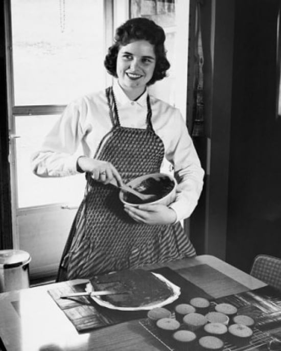 Young Woman Mixing