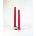 thumbnail image 1 of PAMELIFE 2 Pack | 10" Premium Unscented Ribbed Wick Taper Candles, Tall Ribbon Wax Dinner Unscented Modern Home Décor Soy Wax Handmade 12 Hours candlesticks (Burgundy), 1 of 1