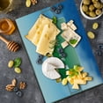 thumbnail image 3 of Going Away Party Cutting Board, New Life Concept with Road Sign on Blue Sky Next Exit Art Print, Decorative Tempered Glass Cutting and Serving Board, Large Size, Blue Green Yellow, by Ambesonne, 3 of 3