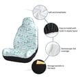 thumbnail image 3 of Goofa Rabbit And Dragonfly Printed Car Seat Covers, Automotive Seat Covers for Cars Trucks and SUVs, Quick Setup Universal Fit Elastic Seat Covers-2 PCS, 3 of 6