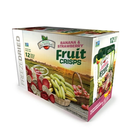 - Brothers All Natural® Freeze-Dried Fruit Crisps, Strawberries and Bananas, 5.08 Oz, 12 Ct