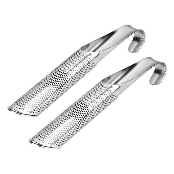 Tea Infuser Pipe Stainless Steel Tea Diffusers Strainer Diffuser Stick Fine Holes Bulk Tea Infuser Mesh Strainer With Hanging Hook Handle Reusable Mental Filter Tea Steeper for Loose Tea Leaf Coffee