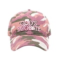 thumbnail image 3 of Gyexs 2025 God's Favorite Camo Vintage Trucker Hat Cotton Baseball Cap Women & Men Funny Adjustable Baseball Hat Outdoor Caps #Pink, 3 of 5