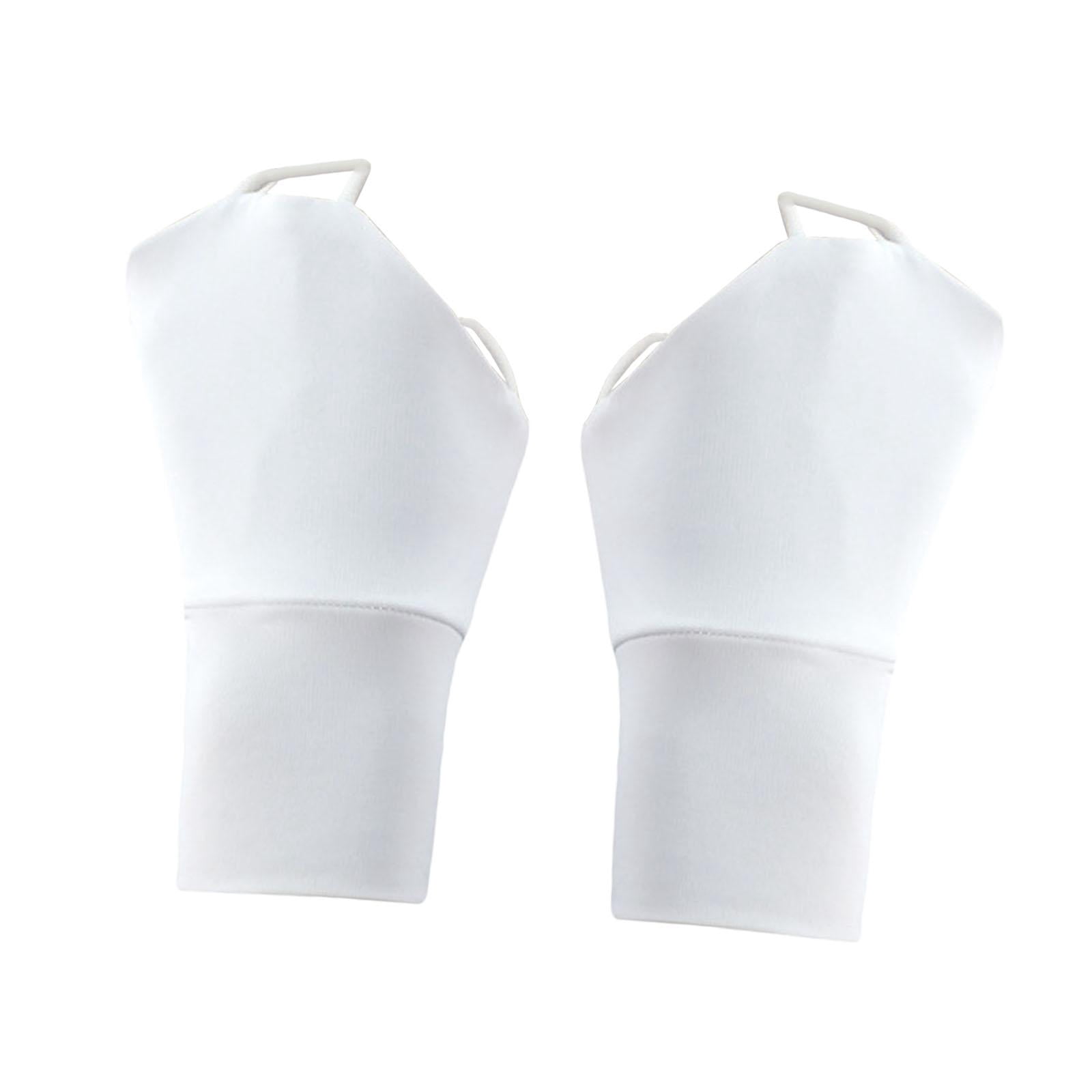 1 Pair Driving Gloves Hand Protection Palmless Gloves Stretchable Cooling Material for Summer Golf Running Travel