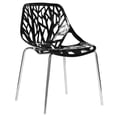 thumbnail image 5 of Gzxs Industrial Vintage Dining Chairs, 4pcs/Set Bird's Nest Style Lounge Chair Dining Chair for Indoor and Outdoor Bistro Kitchen Cafe Chairs (Black), 5 of 10