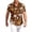Brown, variant on Hawaiian Shirt for Men Short Sleeve Summer Casual Tropical Print Mens Button Down Shirt Trendy Holiday Beach T Shirts Blue XL