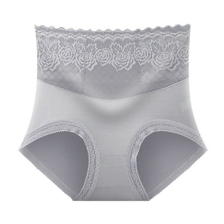 

Women High Waist Lace Briefs Floral Underwear Tummy Control Panties Full Coverage Ladies Sexy Panty