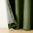 thumbnail image 2 of Better Homes & Gardens Dutch Velvet Solid 100% Blackout Single Curtain Panel, Green, 52" W x 95" L, 2 of 5