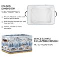 thumbnail image 2 of Yayeee Canvas Storage Basket with Handles for Shelves Fabric Bins Closet Organizer, Winter Village, 2 of 8