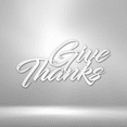 thumbnail image 4 of Scripture Walls Give Thanks Steel Sign Laser Cut Powder Coated Home & Office Metal Wall Decor Multiple Sizes & Colors, 4 of 5
