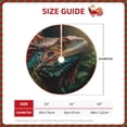 thumbnail image 2 of Balery Realistic Colorful Chameleon Printed Christmas Tree Skirt , Merry Christmas Party Christmas Tree Decoration,Adjustable Tree Skirt-48", 2 of 6