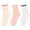 Multicolor-2, variant on Grip Socks for Women, PUTUO Non Slip Pilates Yoga Socks with Cute Polka Dot Ruffle Cuff, Crew Length for Barre Dance and Studio Workout, 3 Pairs