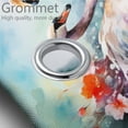 thumbnail image 3 of Watercolor Swan Shower Curtain Set Romantic Flowers Dreamy Floral Bathroom Sets Decor Accessories Bathroom Shower Curtains Set with Non-Slip Rug Toilet Lid Cover Bath Mat and 12 Hooks, 72x72 Inch, 3 of 4